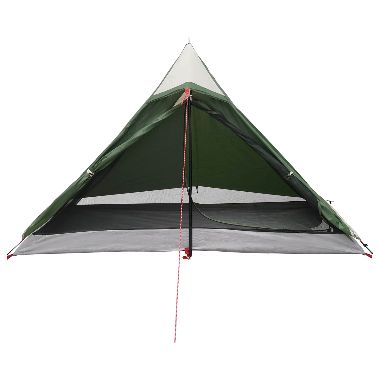vidaXL Backpacking Tent 222 x 85 x 125 cm Green 5