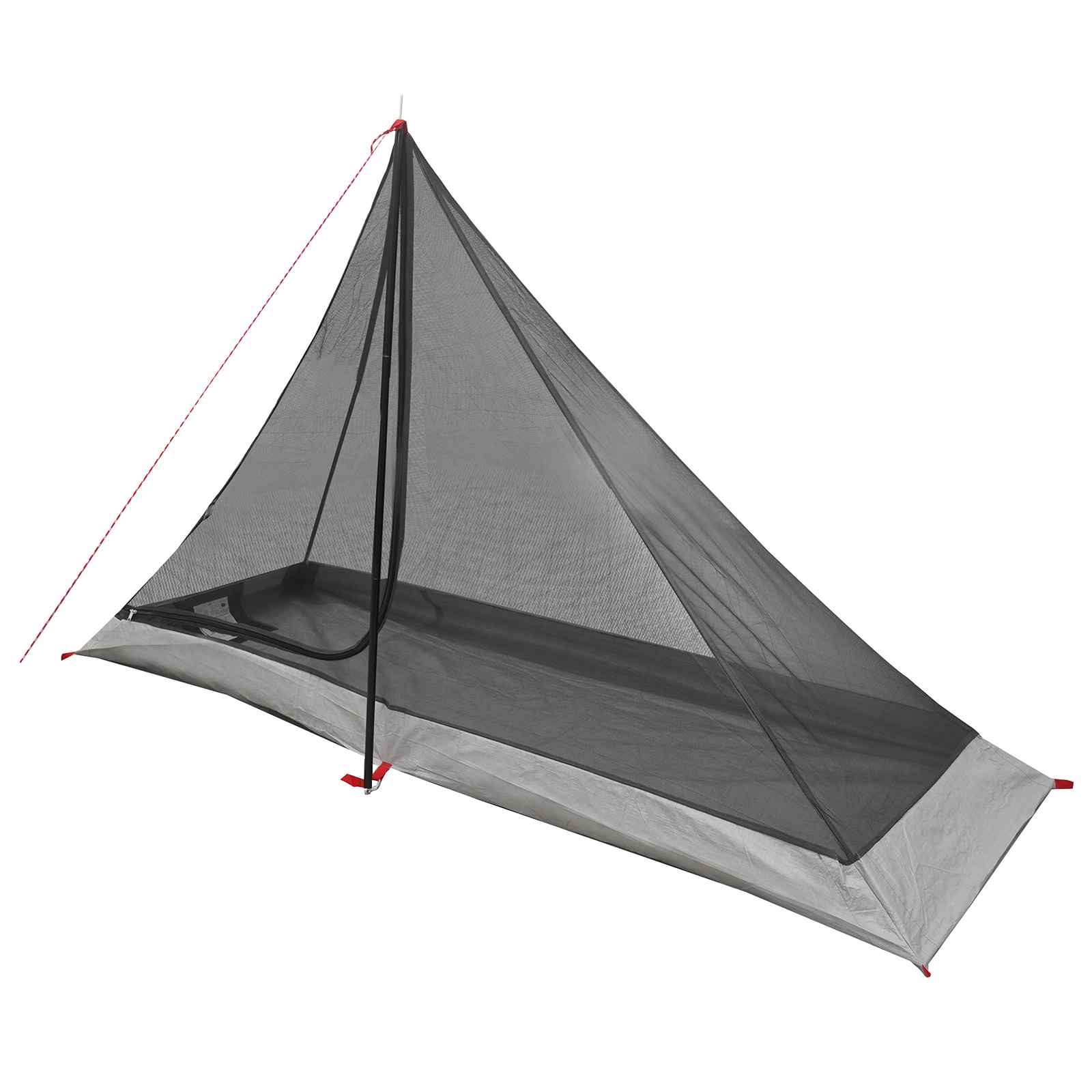 vidaXL Backpacking Tent 222 x 85 x 125 cm Grey and Orange 4
