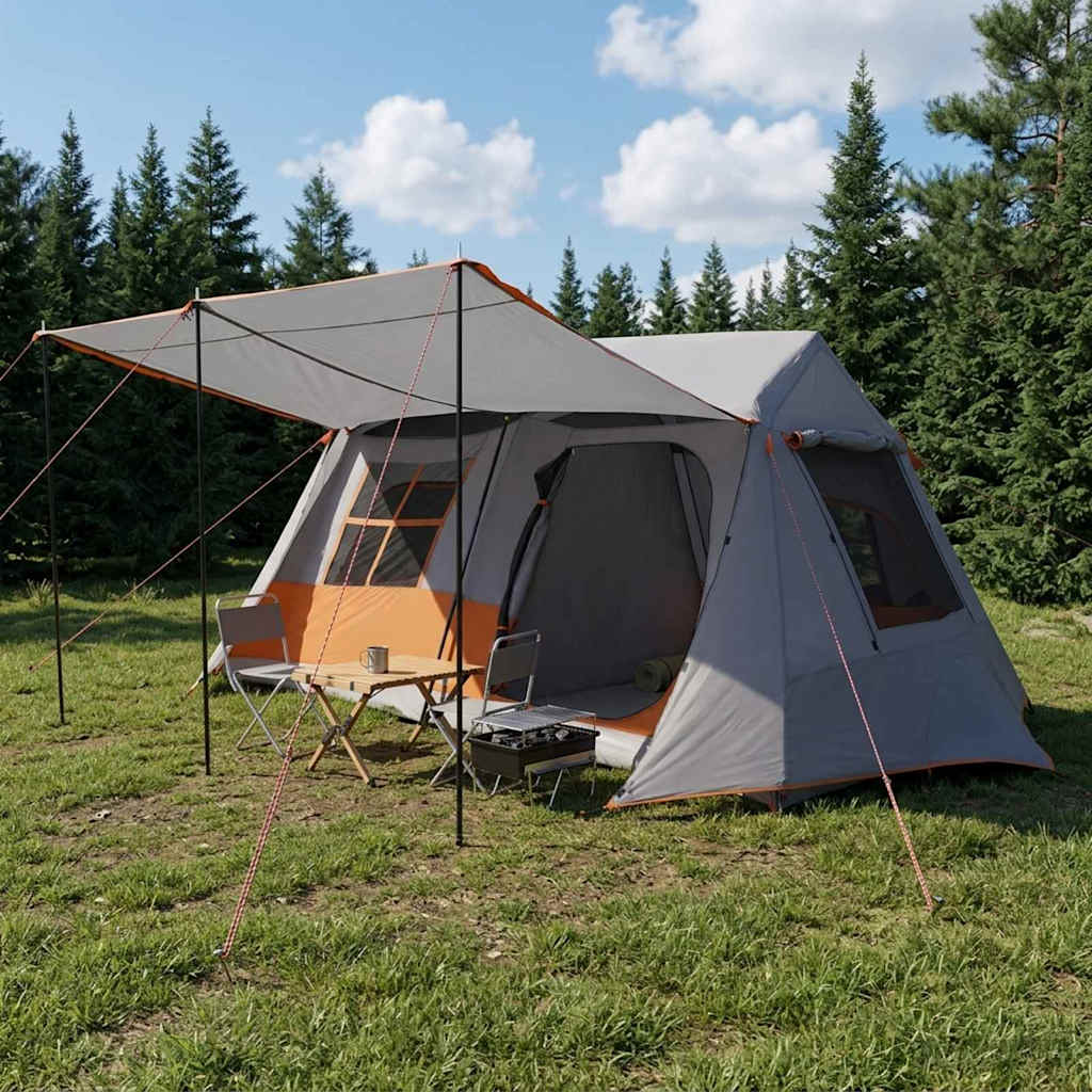 Tunnel Tent 400 x 278 x 200 cm Grey and orange
