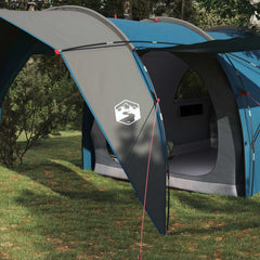 Tunnel Tent 185T Polyester with PU Coating Blue 6-Person