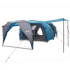 Tunnel Tent 185T Polyester with PU Coating Blue 6-Person