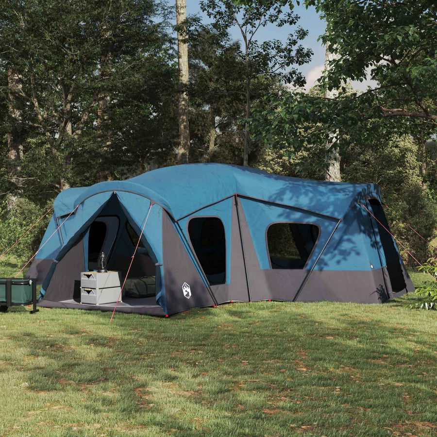 Family Tent 14-Person 185T Polyester with PU Coating Blue