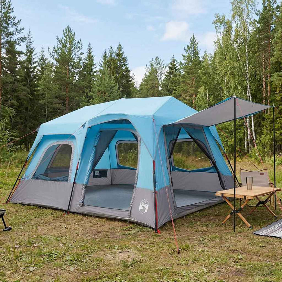 Instant Tent 185T Polyester with PU Coating Blue 8-Person