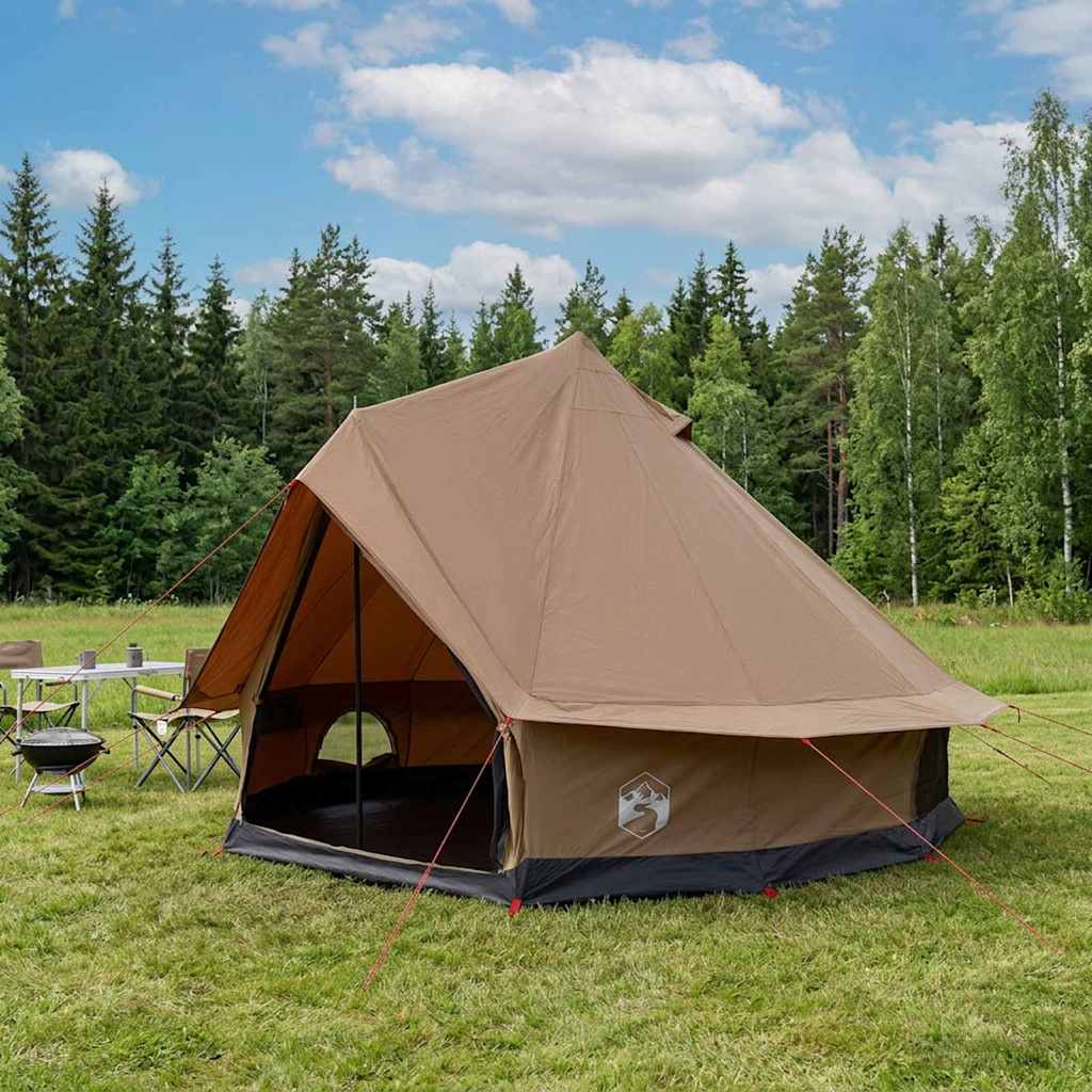 Family Tent Polycotton Brown 6-Person
