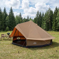 Family Tent Polycotton Brown 10-Person