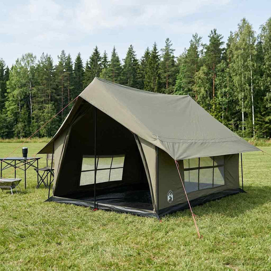 Cabin Tent 340 x 246 x 210 cm Polycotton Army green