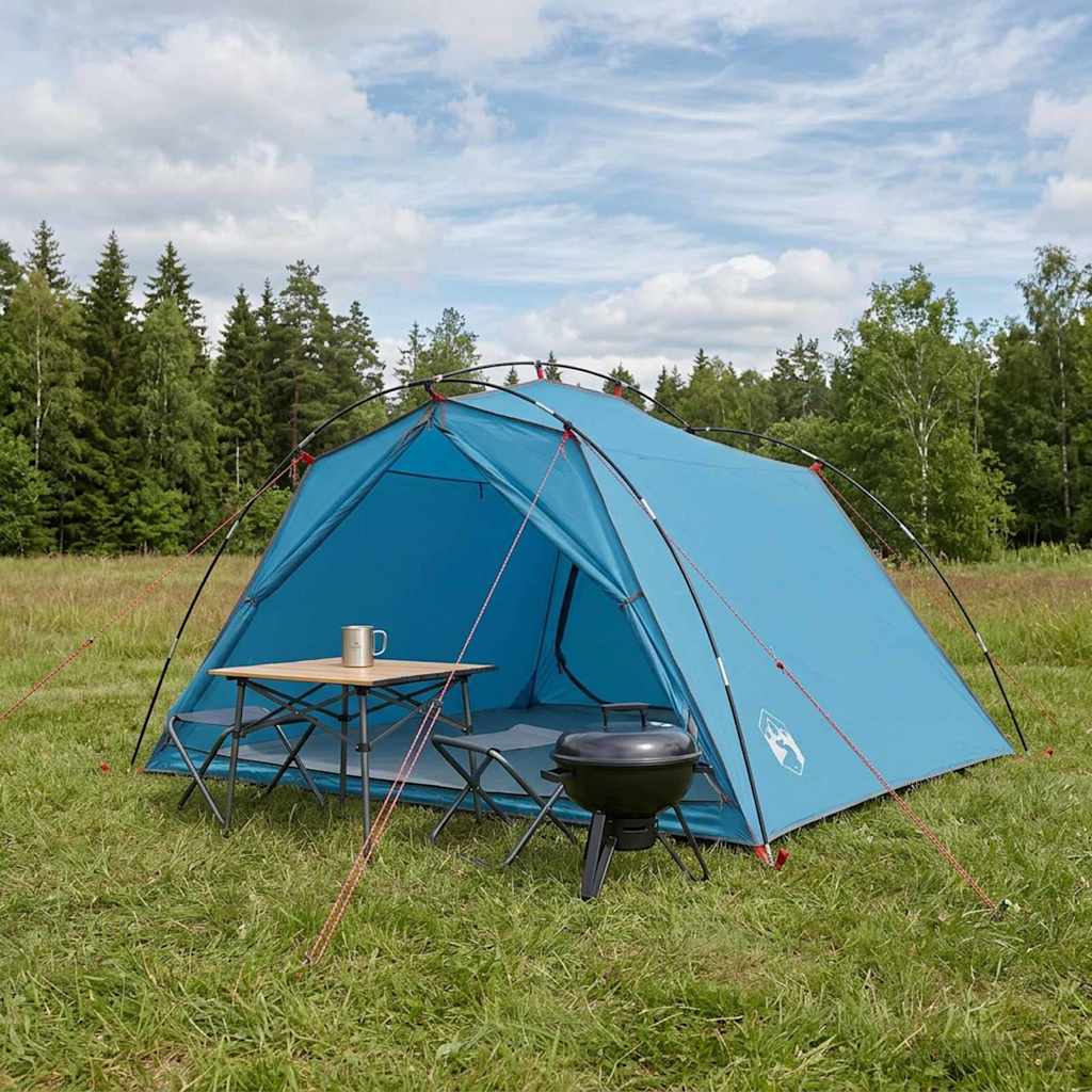 Tunnel Tent 185T Polyester with PU Coating Blue