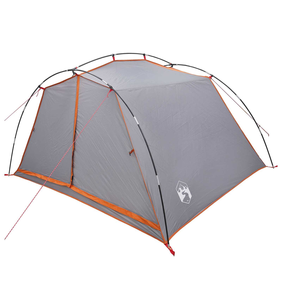 Tunnel Tent 185T Polyester with PU Coating Grey and orange