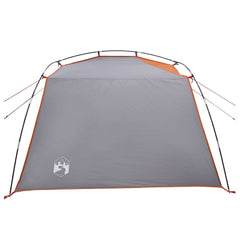 vidaXL Tunnel Tent 4-Person Grey and Orange 6