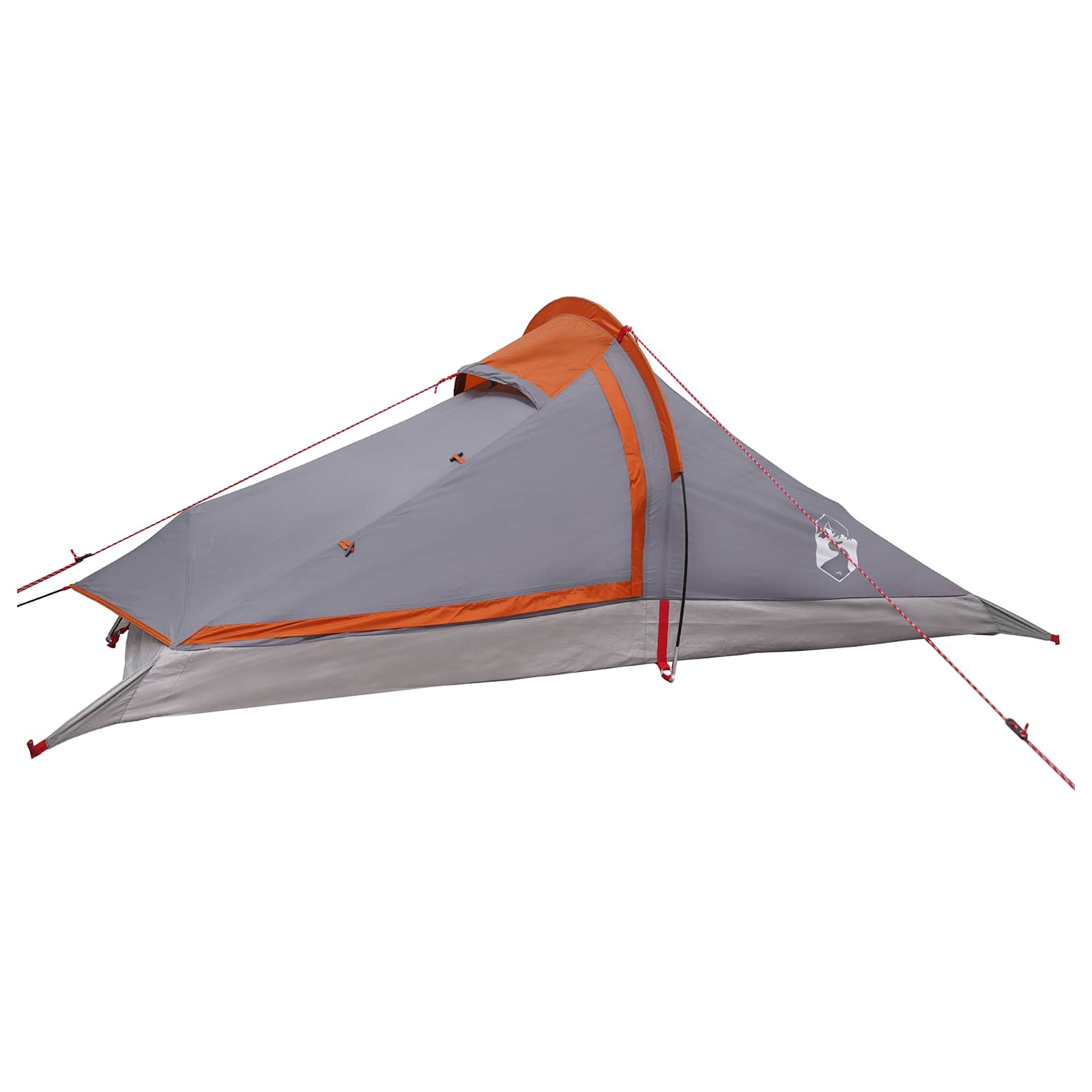 vidaXL Backpacking Tent 2-Person Grey and Orange 3