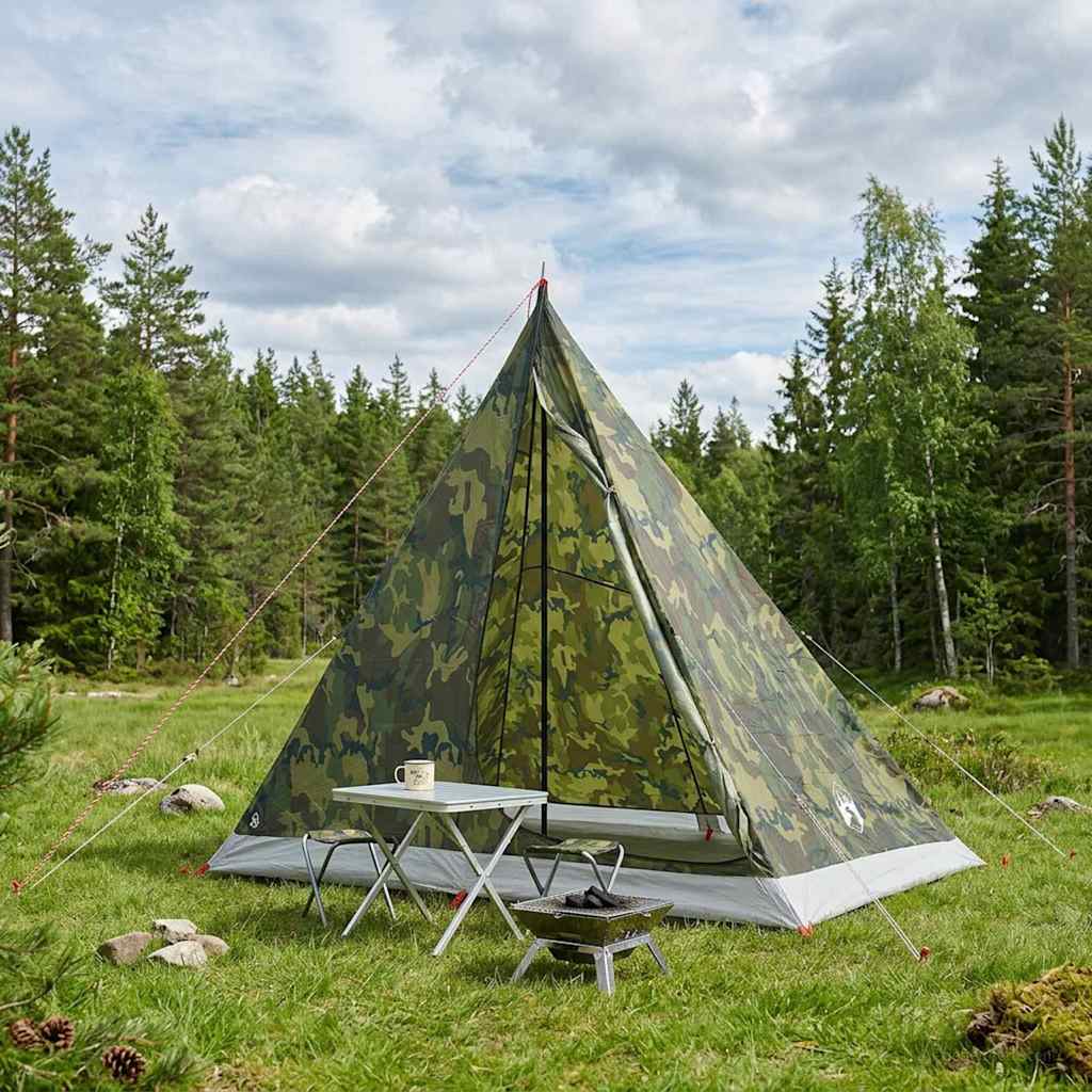 vidaXL Backpacking Tent 2-Person Camouflage 1