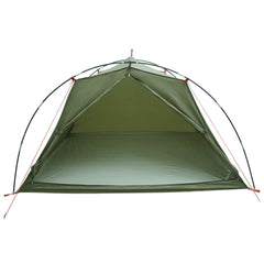 vidaXL Tunnel Tent 4-Person Olive Green 185T Polyester with PU Coating 4