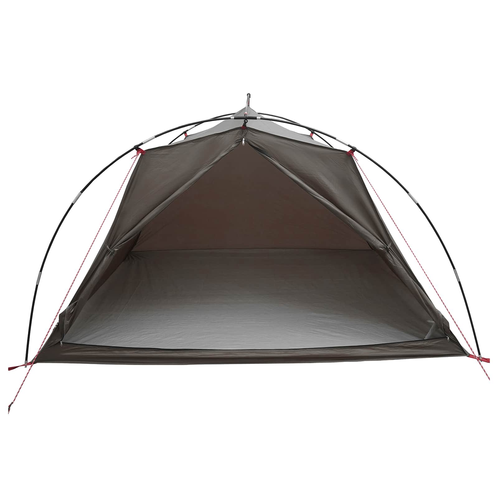vidaXL Tunnel Tent 4-Person Brown and Grey 4
