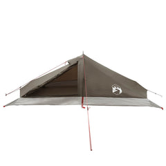 vidaXL Backpacking Tent 2-Person Brown and Grey 4