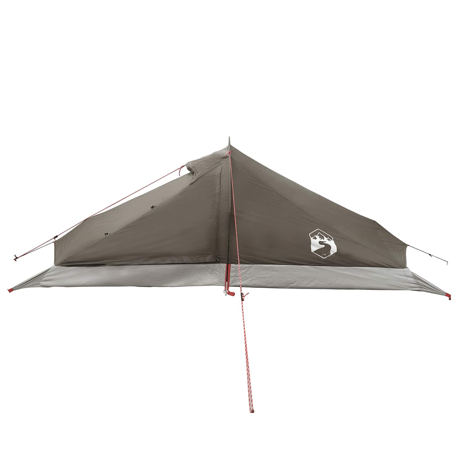 vidaXL Backpacking Tent 2-Person Brown and Grey 5