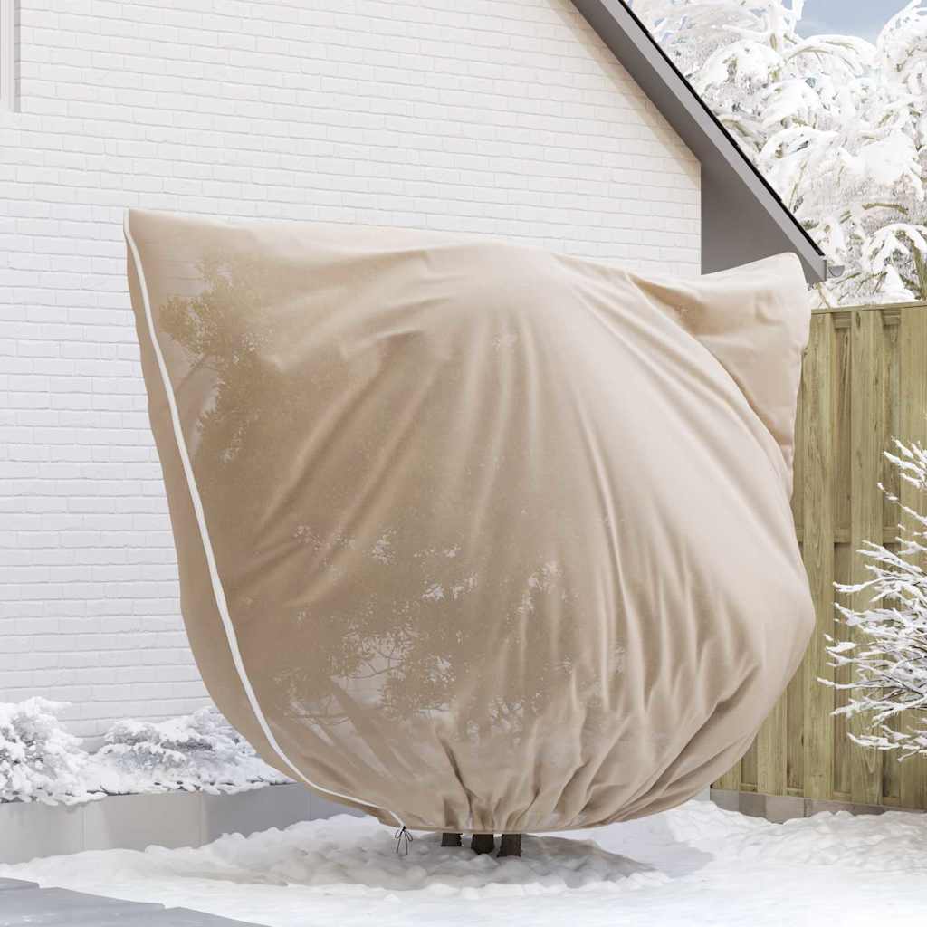 vidaXL Frost Protection Plant Fleece Covers 3 pcs Beige 2.5 x 3.14 m 5
