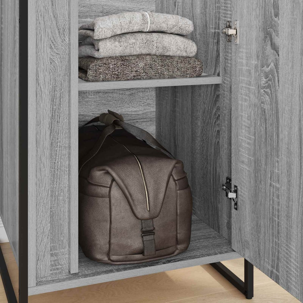 vidaXL Warderobe Grey Sonoma 50 x 50 x 200 cm 3