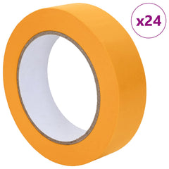 vidaXL Painter Masking Tapes 24 pcs Yellow 25mm x 50m Paper 3