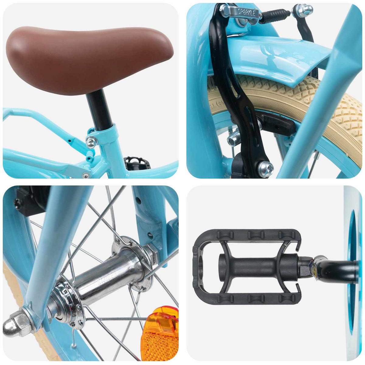 Kids Bike for 2-4 Years Old Light Blue 14 inches