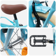 Kids Bike for 2-4 Years Old Light Blue 14 inches