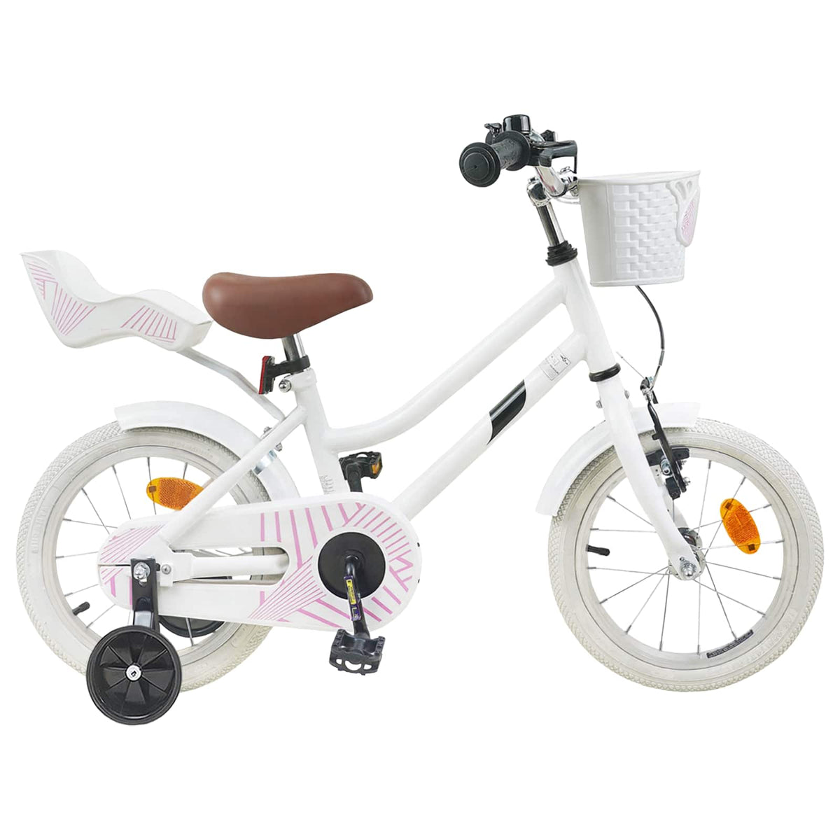 Kids Bike for 2-4 Years Old White 12 inches