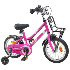 Kids Bike for 6-11 Years Old Pink Black 12 inches