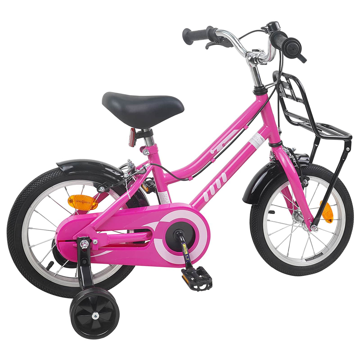 Kids Bike for 6-11 Years Old Pink Black 12 inches