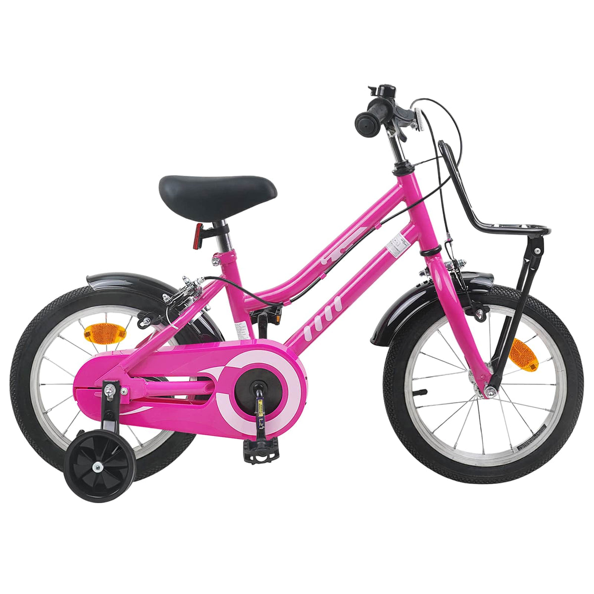 Kids Bike for 6-11 Years Old Pink Black 14 inches