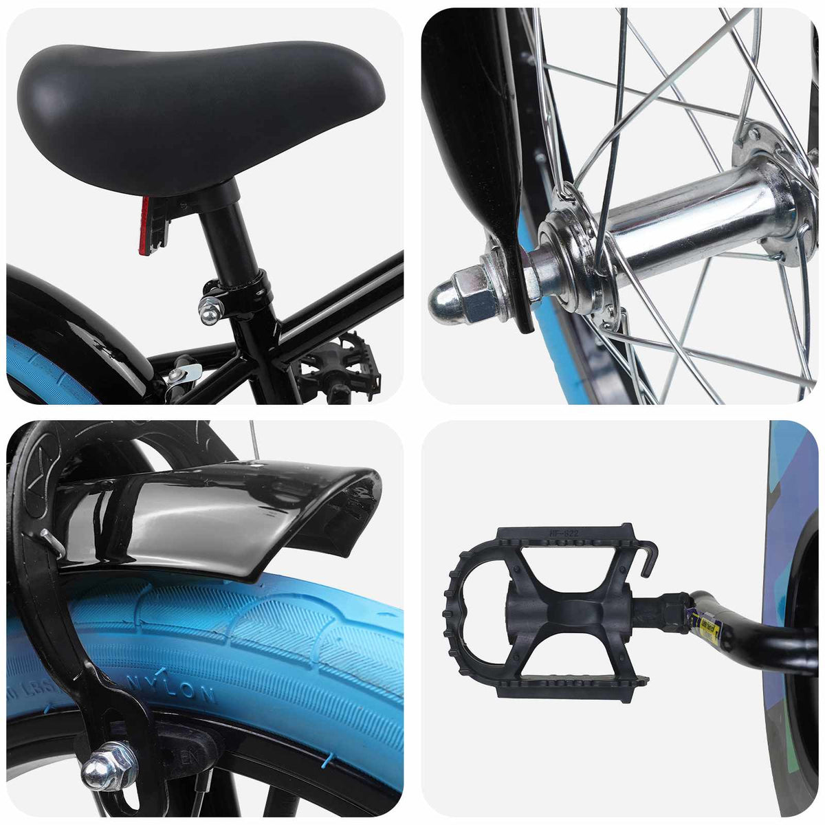 Kids Bike for 4-6 Years Old Black 16 inches