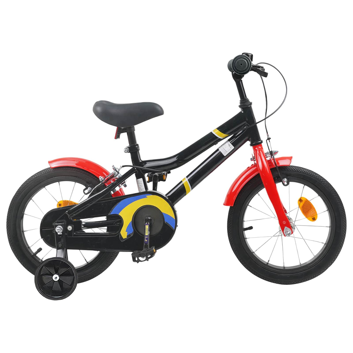Kids Bike for 3-5 Years Old Black and red 12 inches