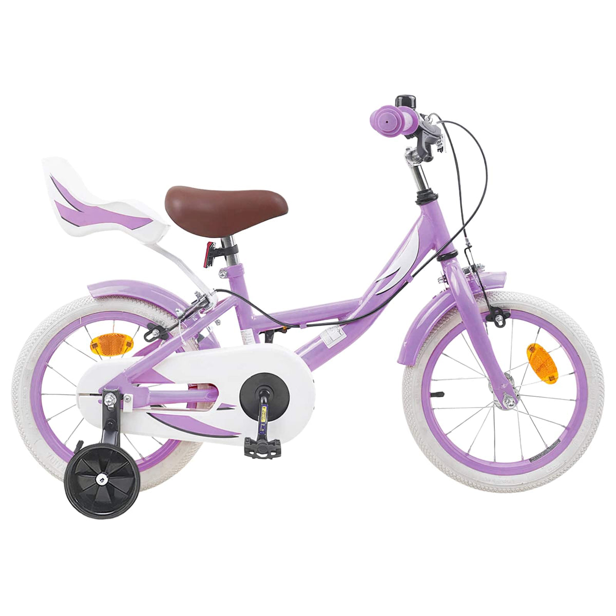 Kids Bike for 2-4 Years Old Purple 14 inches