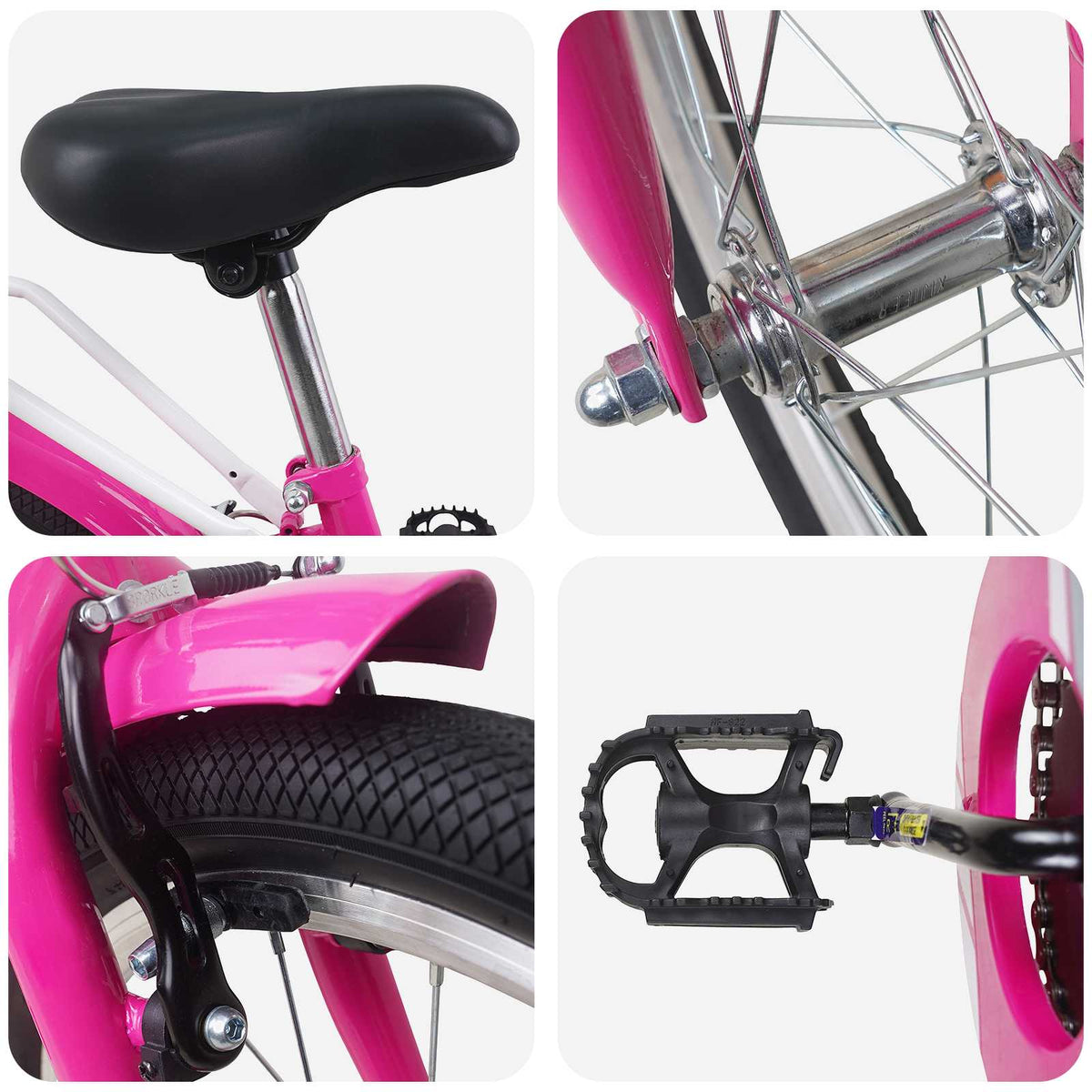 Kids Bike for 5-7 Years Old Pink 18 inches