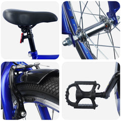 Kids Bike for 5-7 Years Old 18 Inches Dark blue