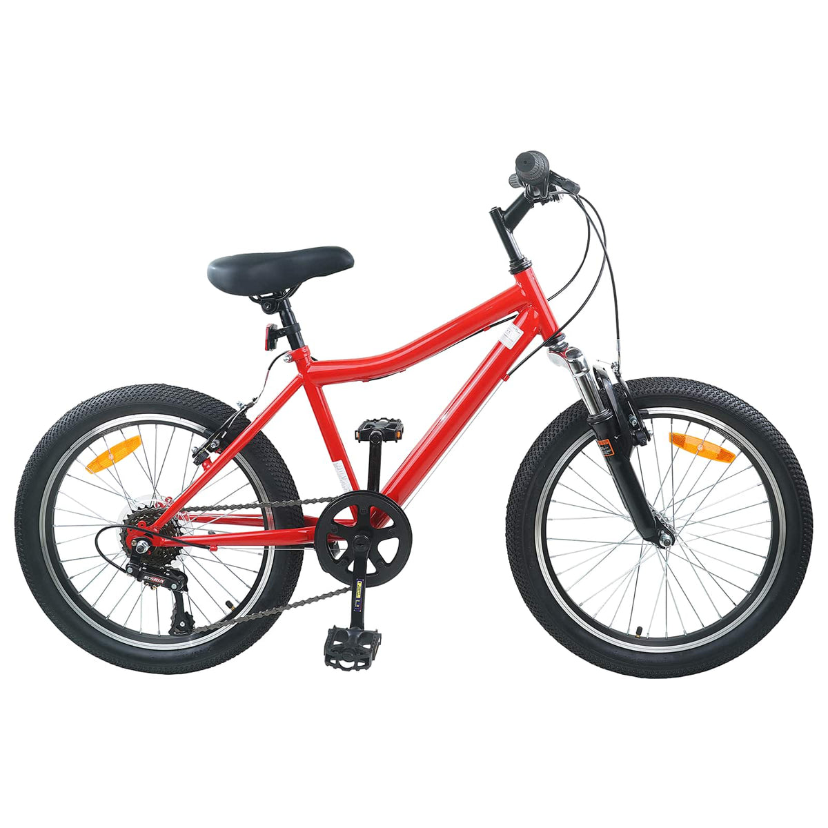 Kids Bike 6-Speed for 6-11 Years Old Red 20 inches
