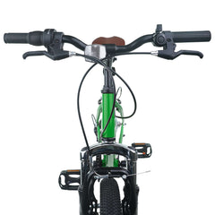 Kids Bike 6-Speed for 6-11 Years Old Green 24 inches