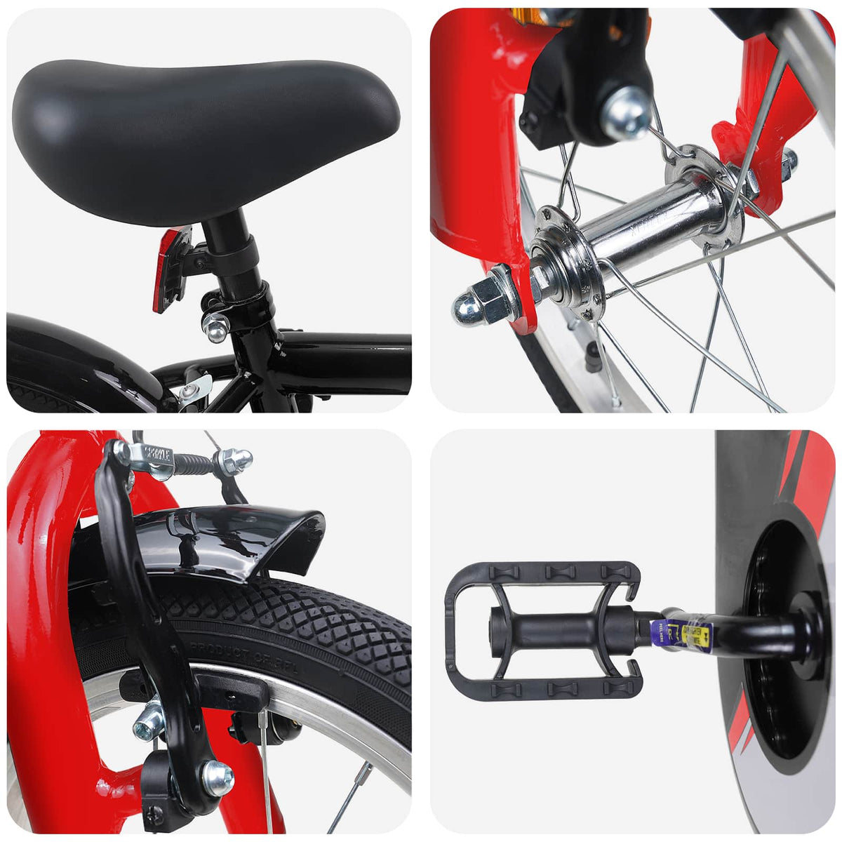 Kids Bike for 2-4 Years Old Black 14 inches