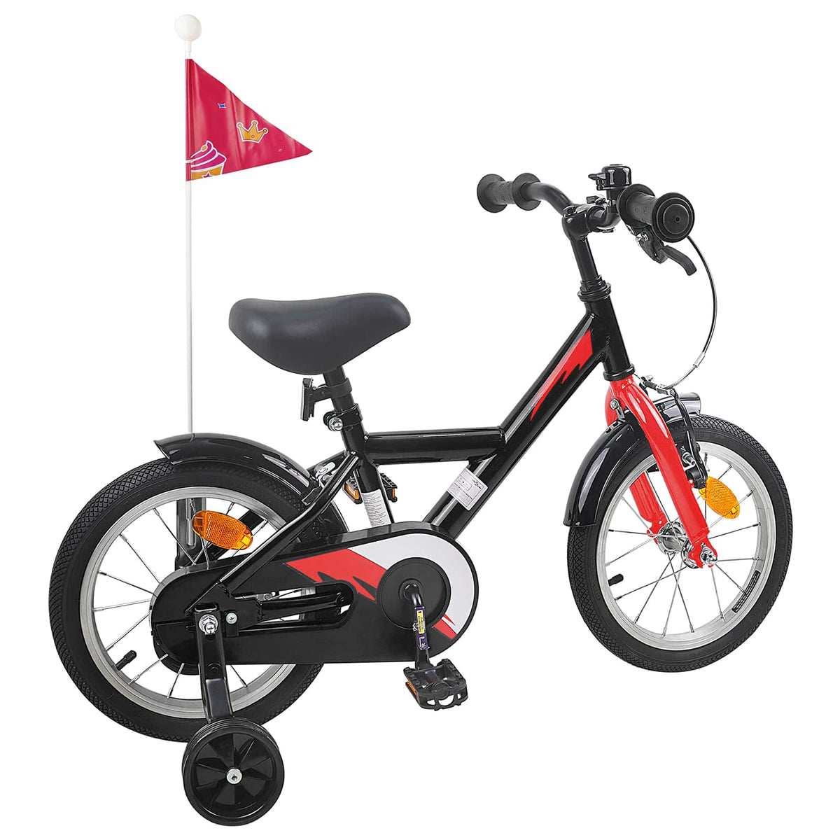 Kids Bike for 2-4 Years Old Black 14 inches