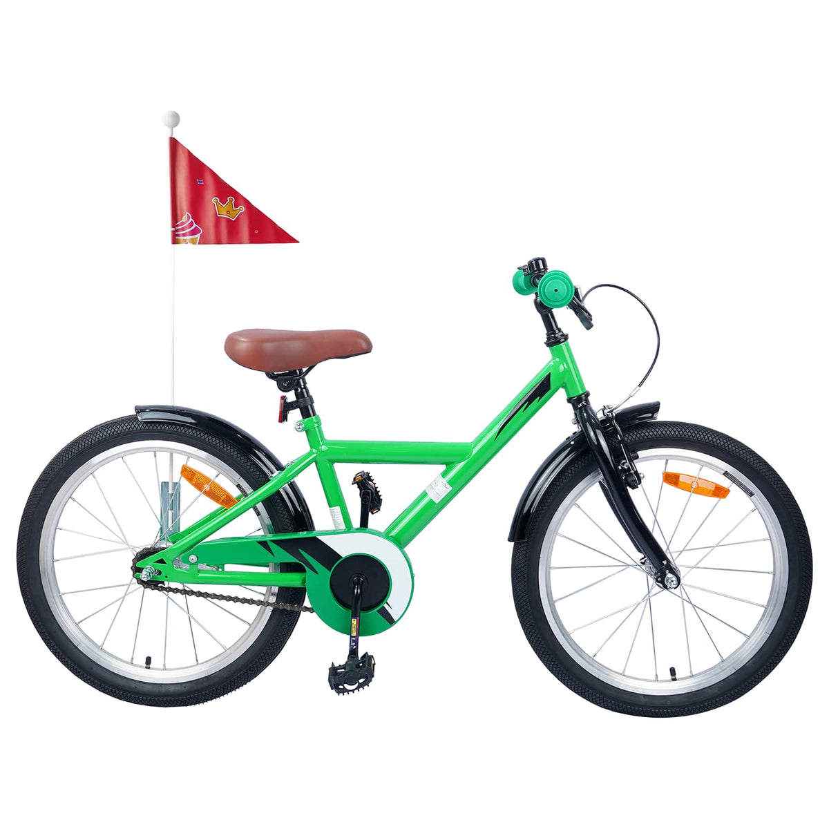 Kids Bike for 2-4 Years Old Green 18 inches