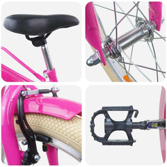 Kids Bike for 8-12 Years Old Pink 24 inches