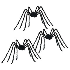 vidaXL Halloween Spider Decoration SPOOKA 3 pcs Black 200 cm 2