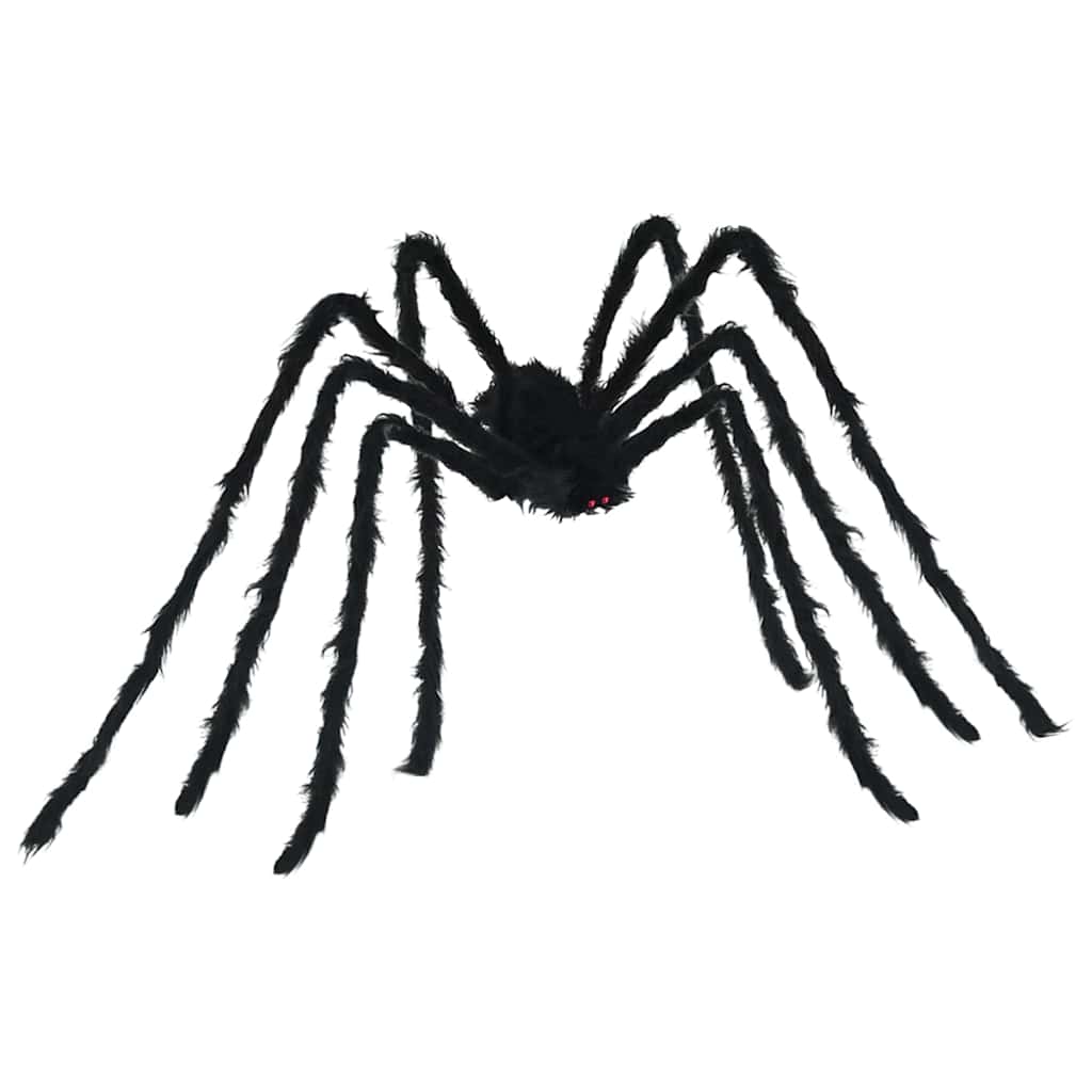 vidaXL Halloween Spider Decoration SPOOKA 3 pcs Black 200 cm 4