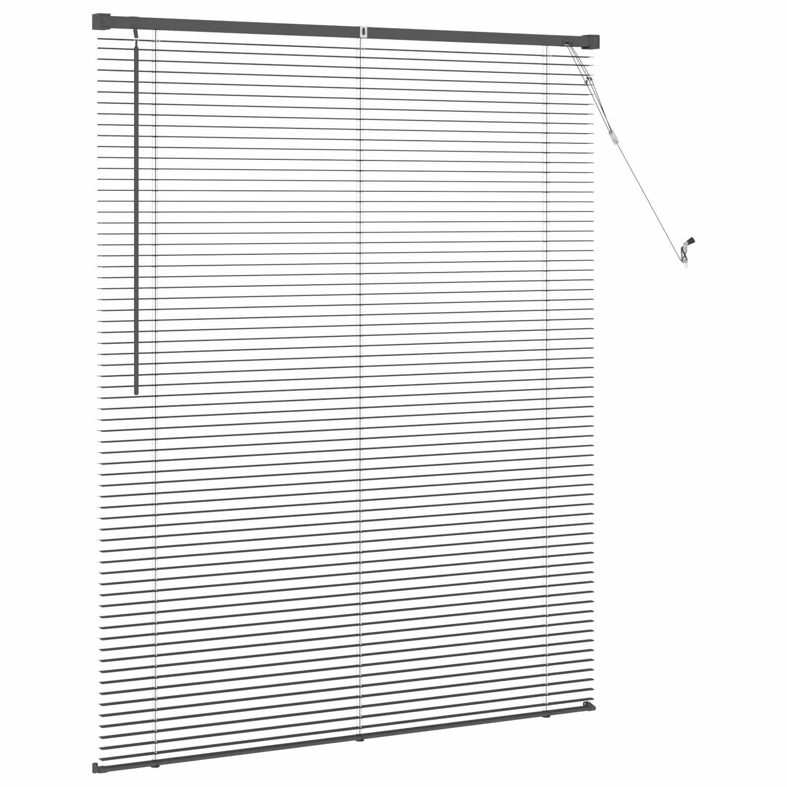 vidaXL Venetian Blind Silver Grey 150 x 120 cm 25 mm PVC 5