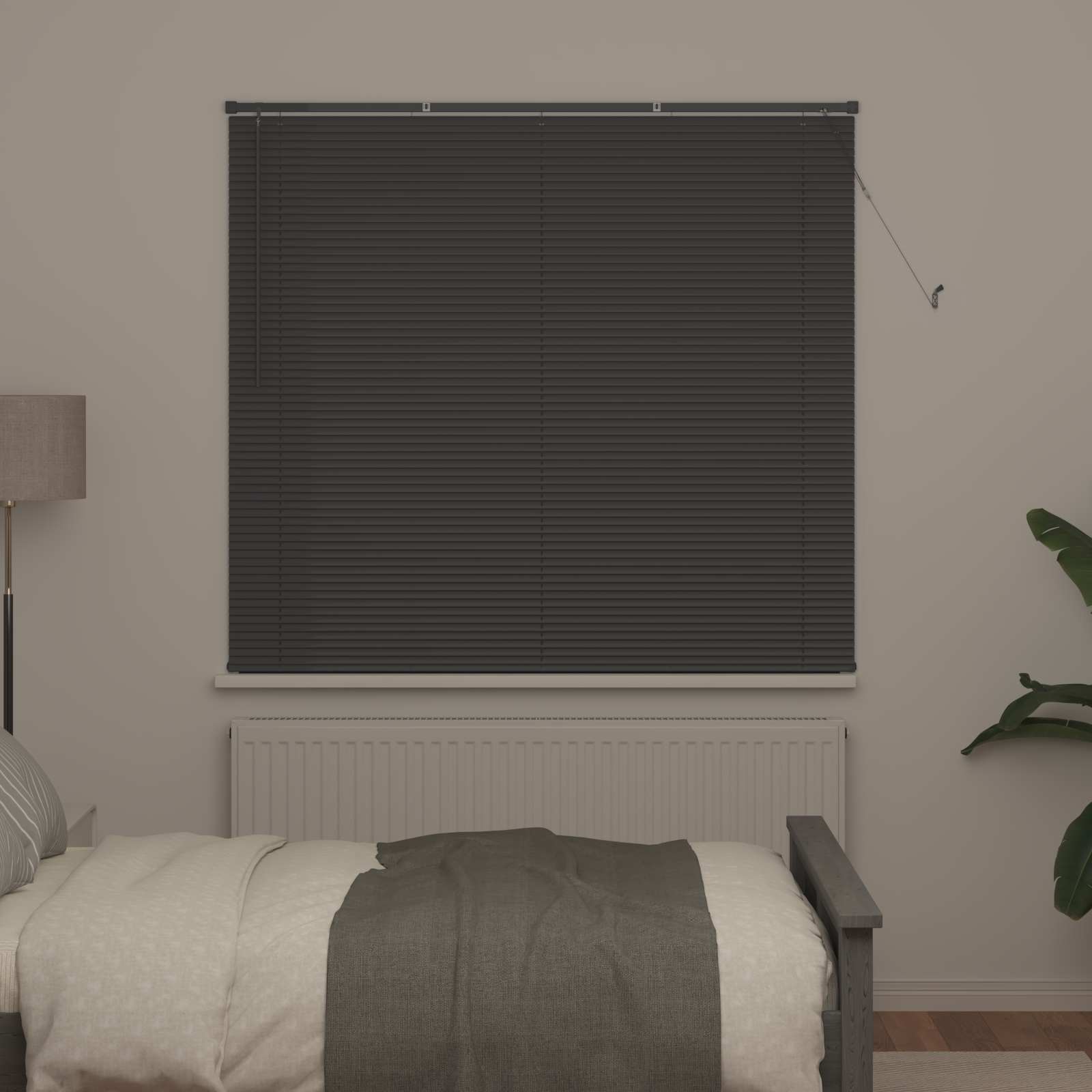 vidaXL Venetian Blind Silver Grey 150 x 140 cm 25 mm PVC 3