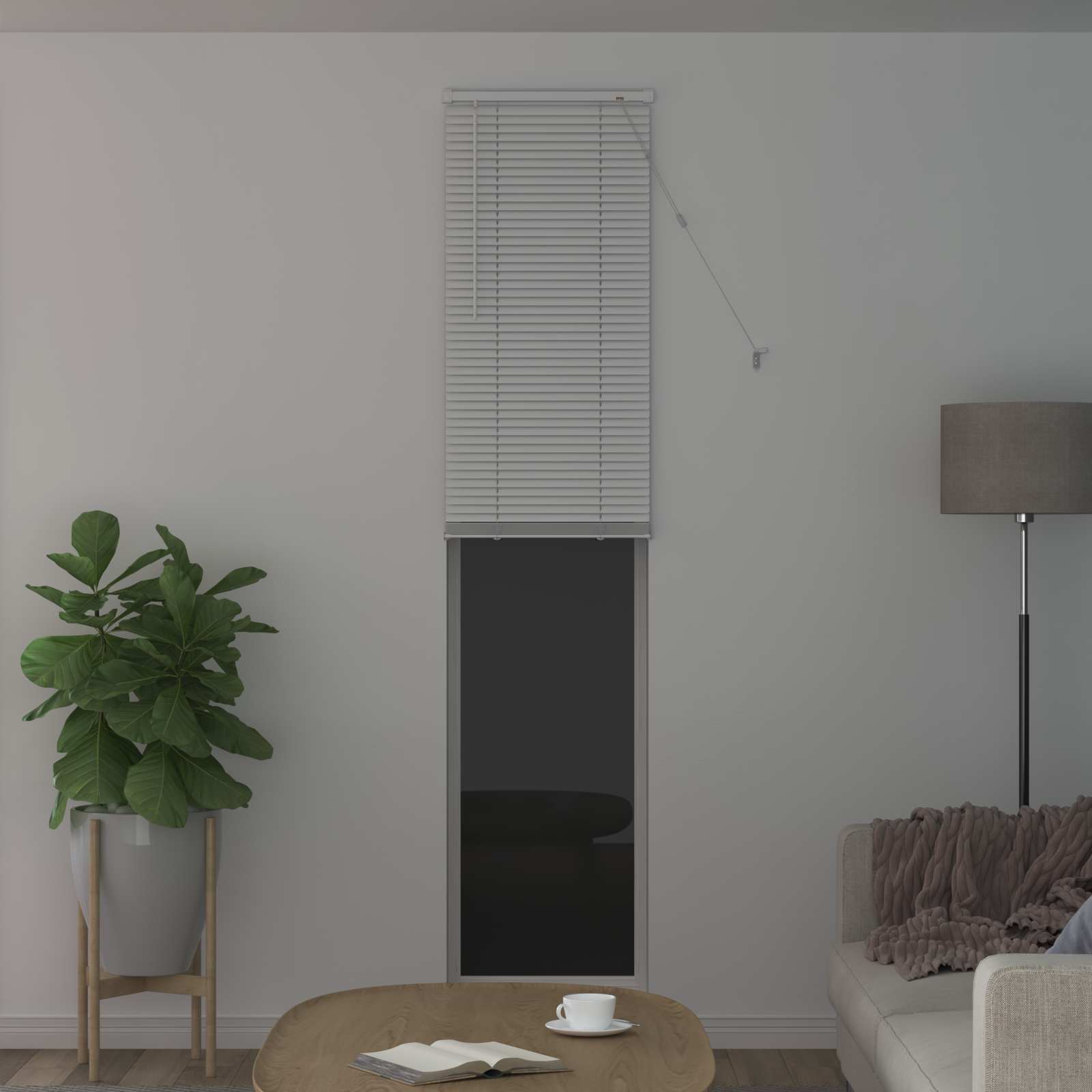 vidaXL Venetian Blind White 213 x 40 cm 25 mm PVC 3