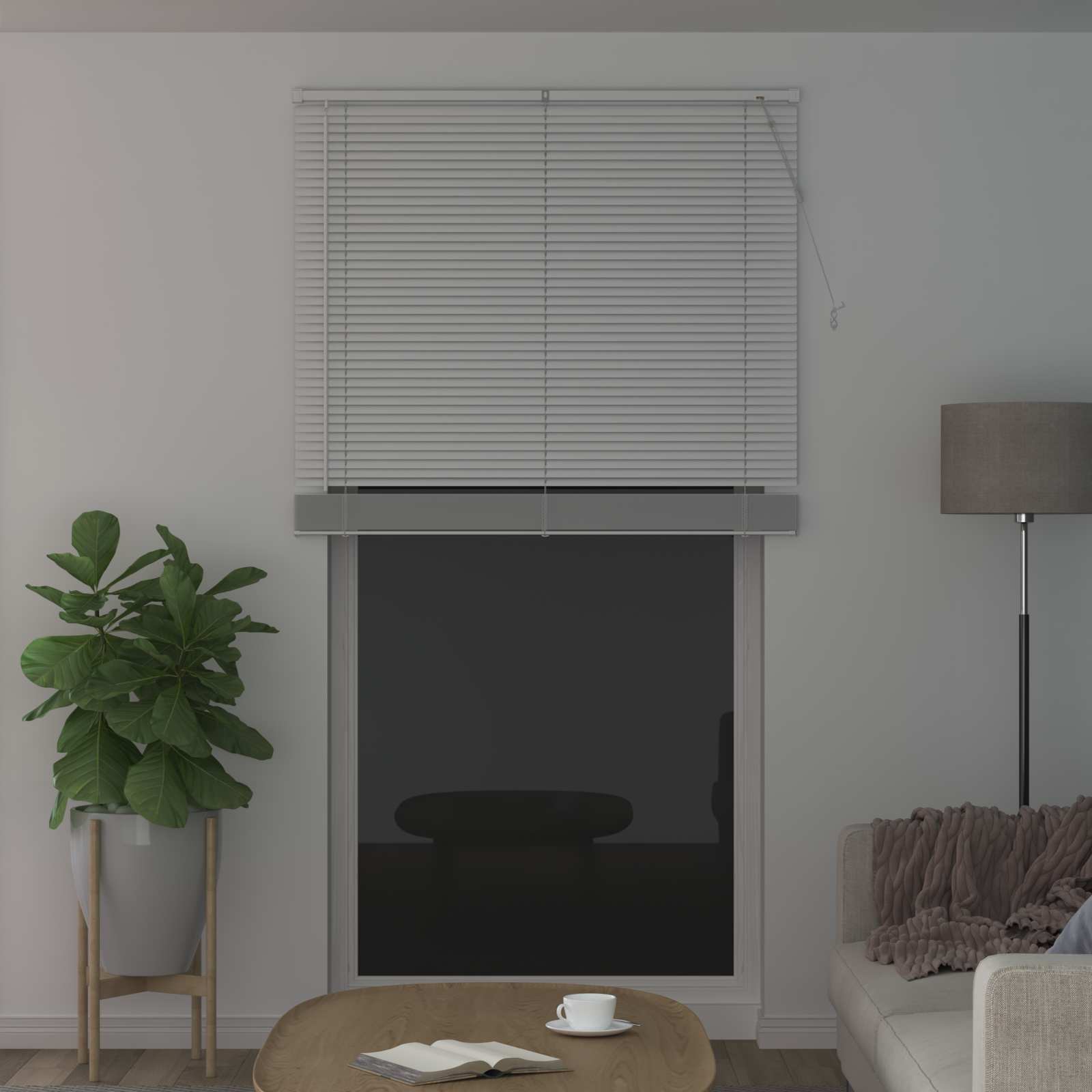 vidaXL Venetian Blind White 213 x 120 cm 25 mm PVC 3
