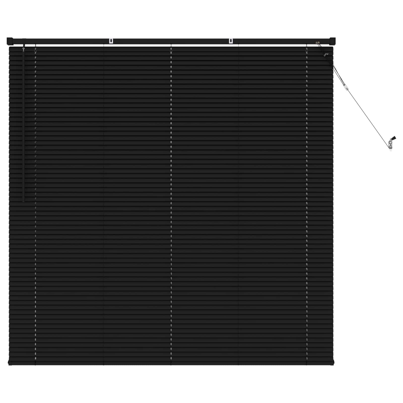 vidaXL Venetian Blind Black 150 x 130 cm 25 mm PVC 2