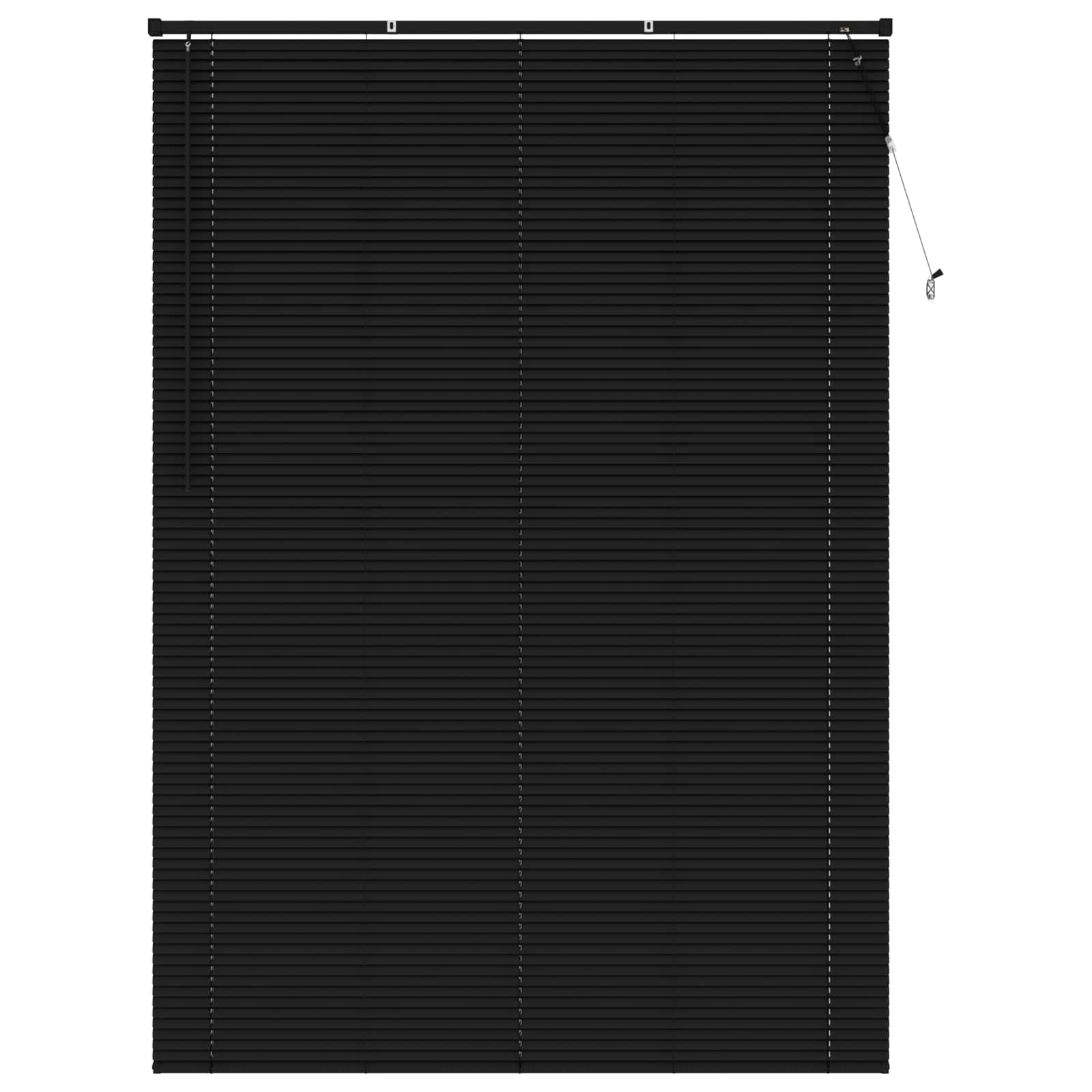 vidaXL Venetian Blind Black 213 x 150 cm 25 mm PVC 2