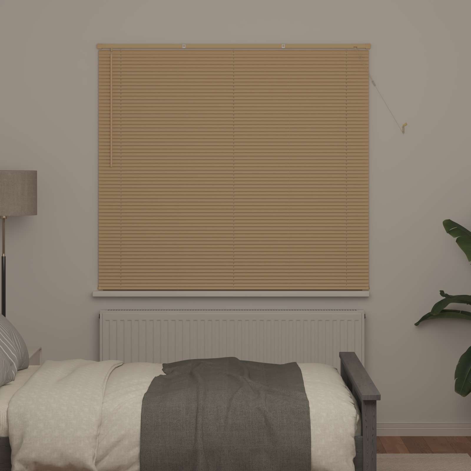 vidaXL Venetian Blind Light Brown with Pattern 150 x 130 cm 25 mm PVC 3