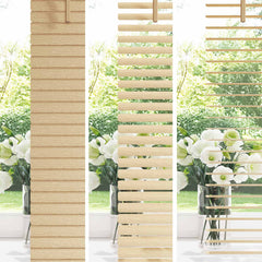 vidaXL Venetian Blind Light Brown with Pattern 150 x 130 cm 25 mm PVC 4