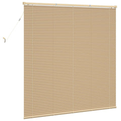 vidaXL Venetian Blind Light Brown with Pattern 150 x 130 cm 25 mm PVC 6